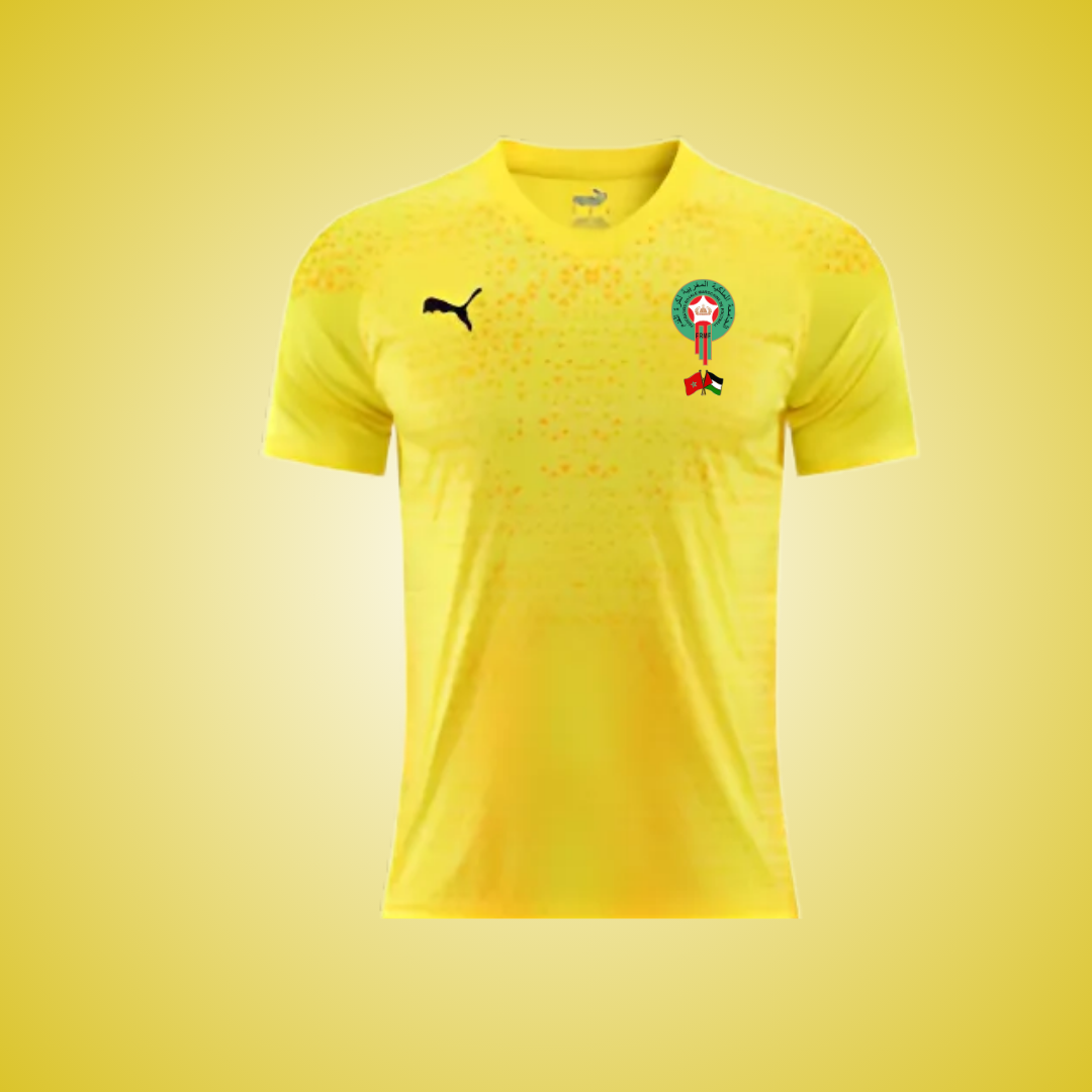 Maillot Maroc x Palestine Jaune